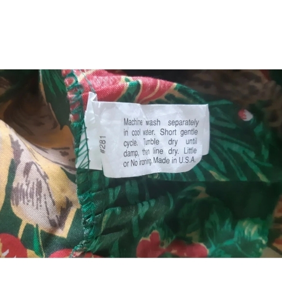 VTG SANTA CLAUS Christmas toy sack poinsettia ruffle pillow sham standard USA - Picture 6 of 8